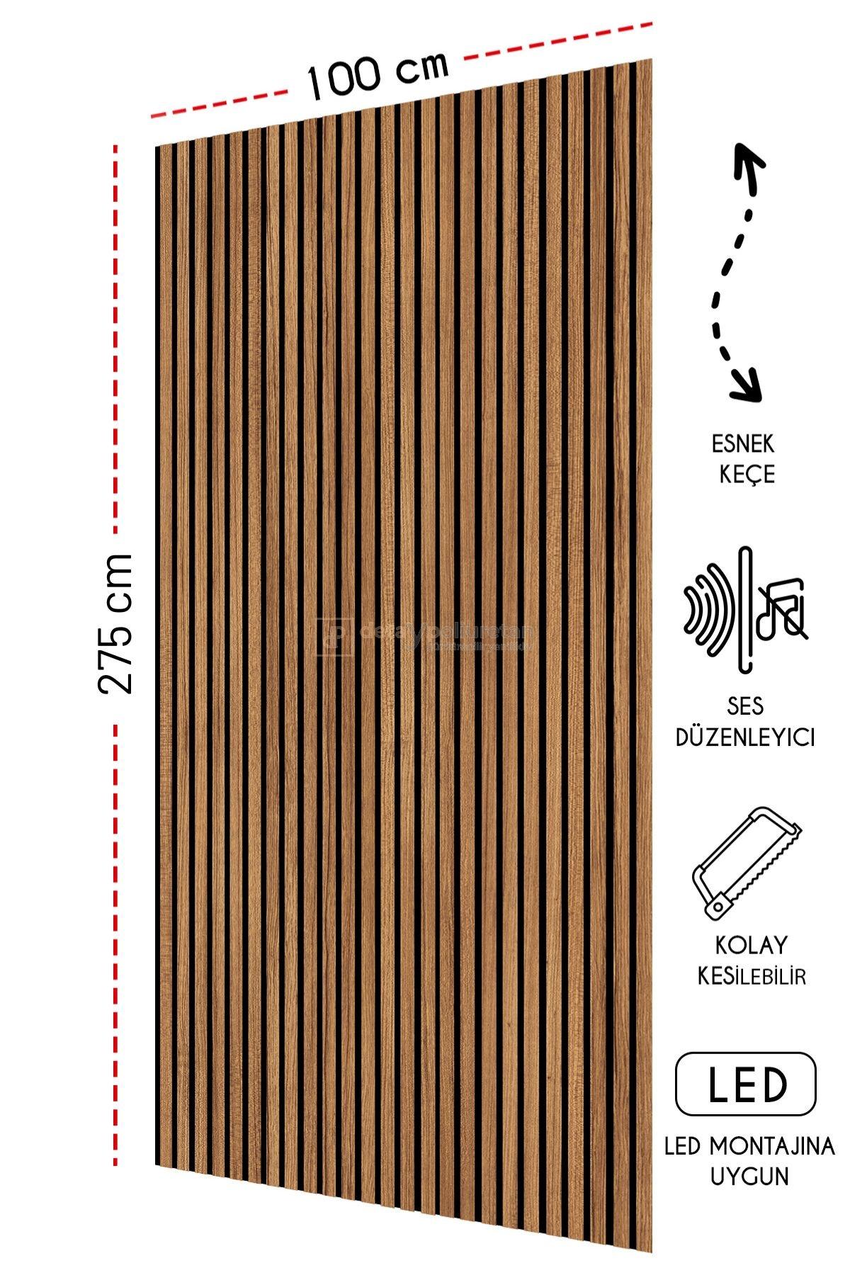Mdf%20Ahşap%20Akustik%20Duvar%20Paneli%20Teak%20100*275%20cm