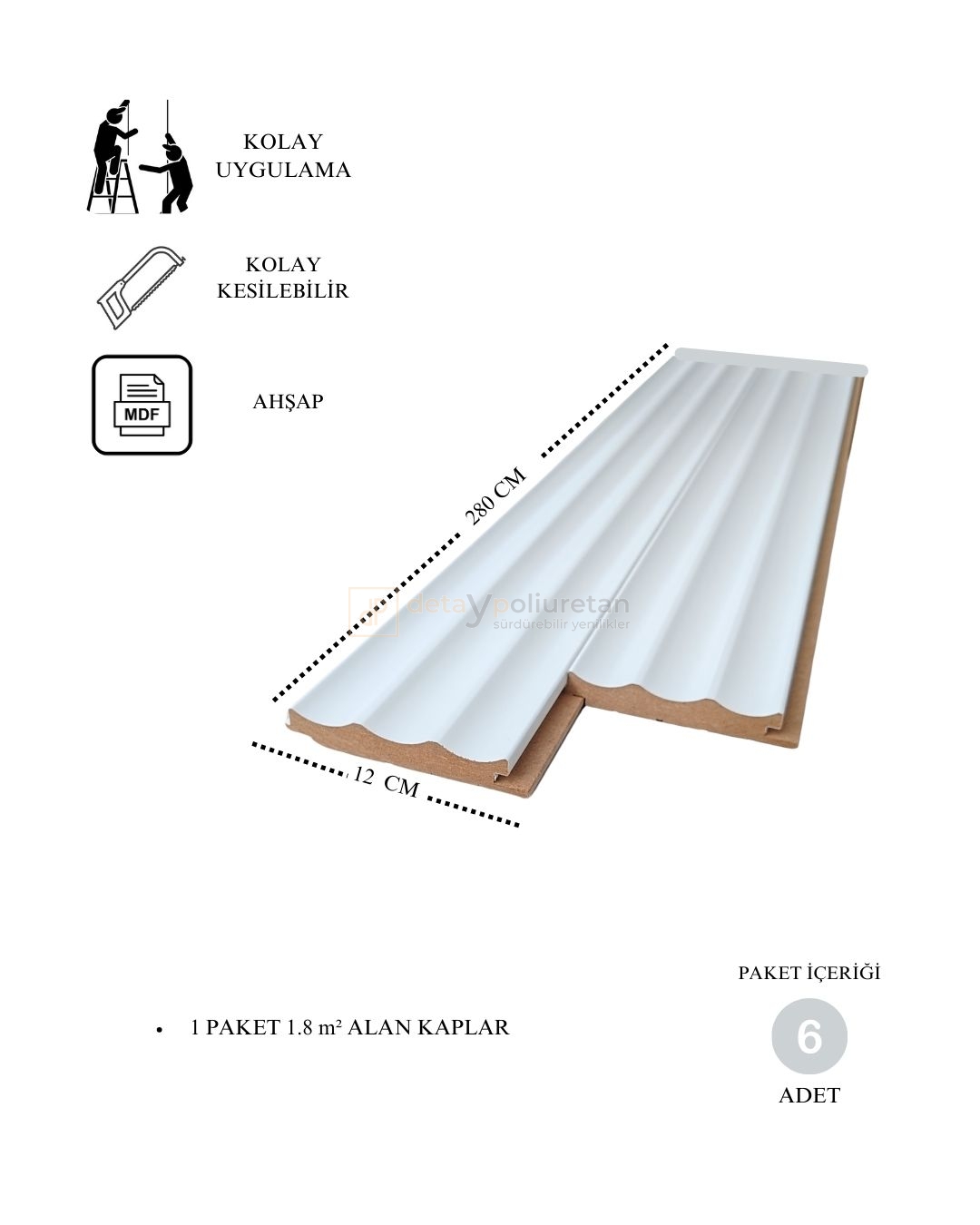 MDF%20Duvar%20Profili%20(%20%20SOFT%20TOUCH%20BEYAZ%20%20)