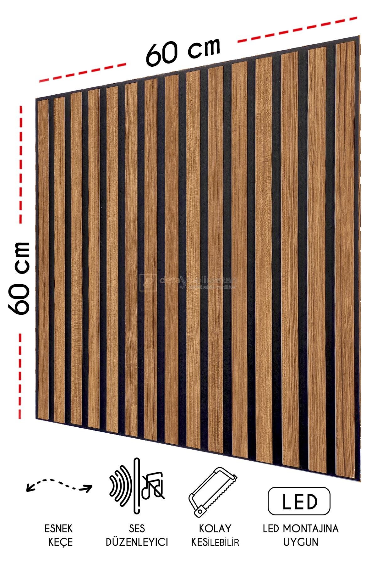 60x60%20cm%20Mdf%20Ahşap%20Akustik%20Duvar%20Kaplama%20Paneli%20-%20Teak