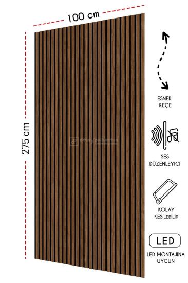Mdf Ahşap Akustik Duvar Paneli Barok 100*275 cm 