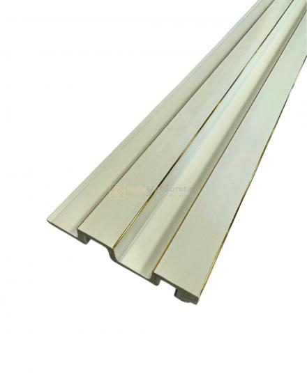 Detaypoliuretan (Beyaz Gold) Klasik Dekoratif Lambri Panel 12x290cm