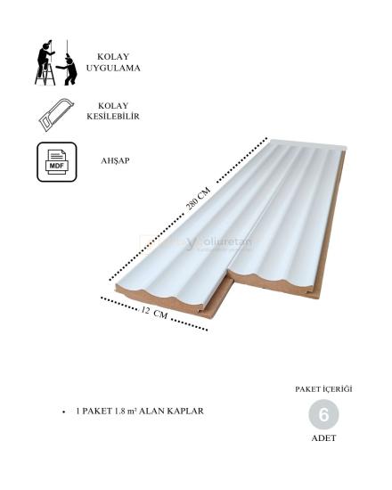 Yüzlerce Renk Seçeneği Mdf Lambri Panelleri