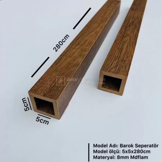  Mdf Seperatör & Paravan Dekoratif Bölme Profili 5x5 ( BAROK )