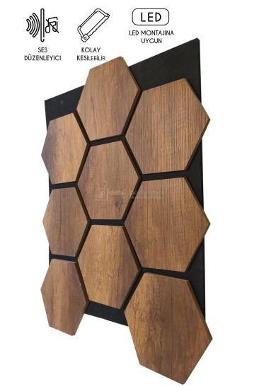 60x70 cm Mdf Ahşap Akustik Duvar Kaplama Paneli -Barok