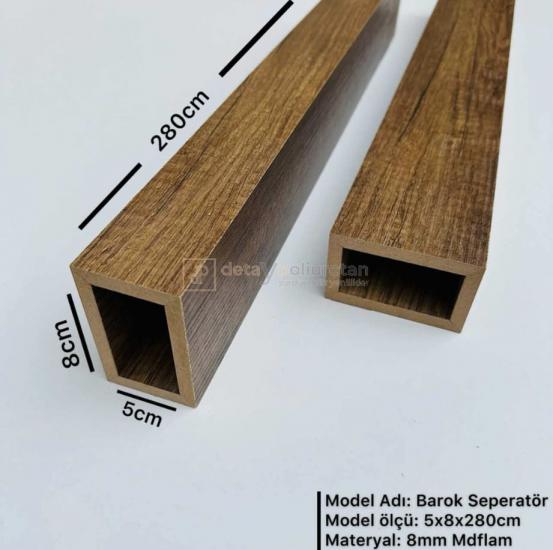 Mdf Seperatör & Paravan Dekoratif Bölme Profili 5x8 ( BAROK )