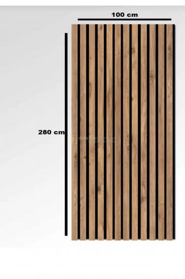 Mdf Akustik Panel 100x280 cm ( NATURAL )