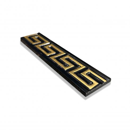 Dekoratif Profil 55 mm Versace Siyah Gold