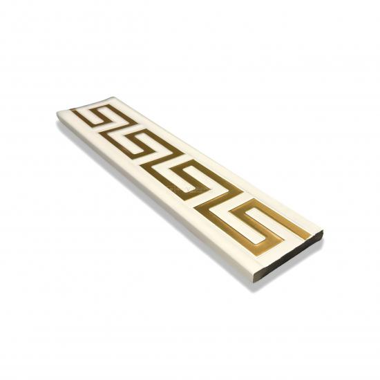 Dekoratif Profil 55 mm Versace Beyaz Gold